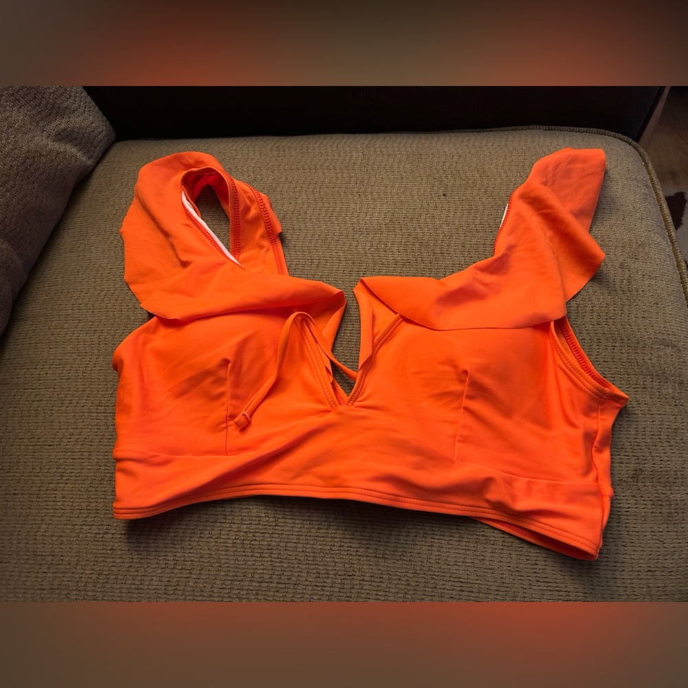 Shein Neon Ruffle Bikini - Picture 3 of 9